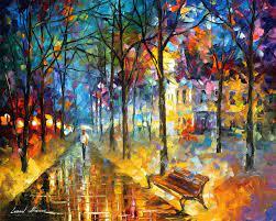 COLORS OF MY PAST — PALETTE KNIFE Oil Painting On Canvas By Leonid Afremov